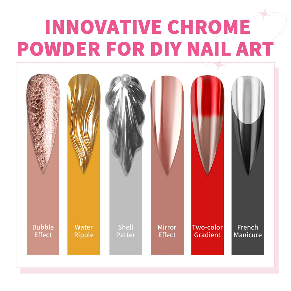 Long-lasting chrome finish up to 28 days with proper top coat