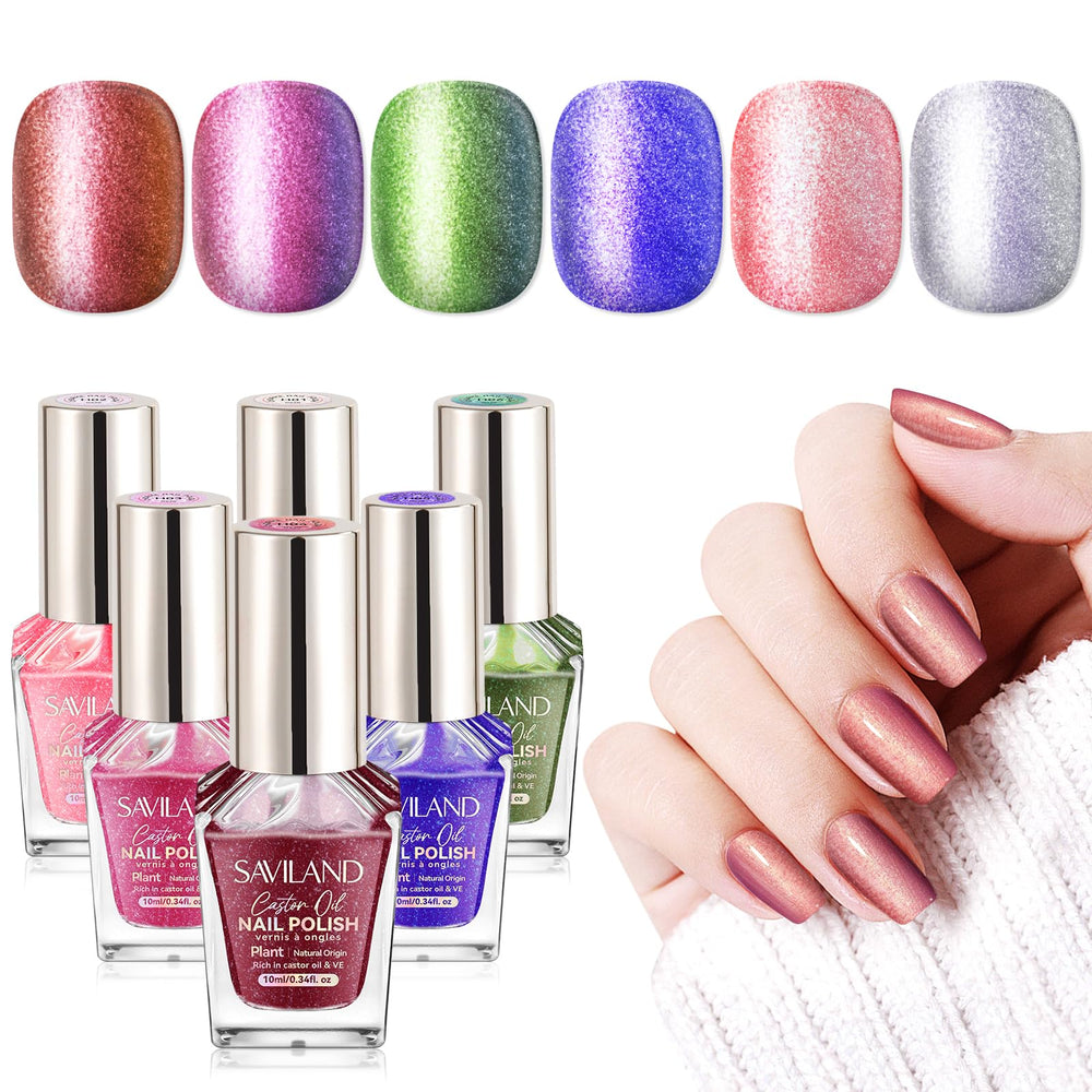 SAVILAND Color Artistry Chameleon set on display for versatile nail looks