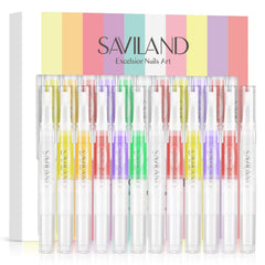 SAVILAND cuticle oil pen bottle close-up showing nourishing formula.