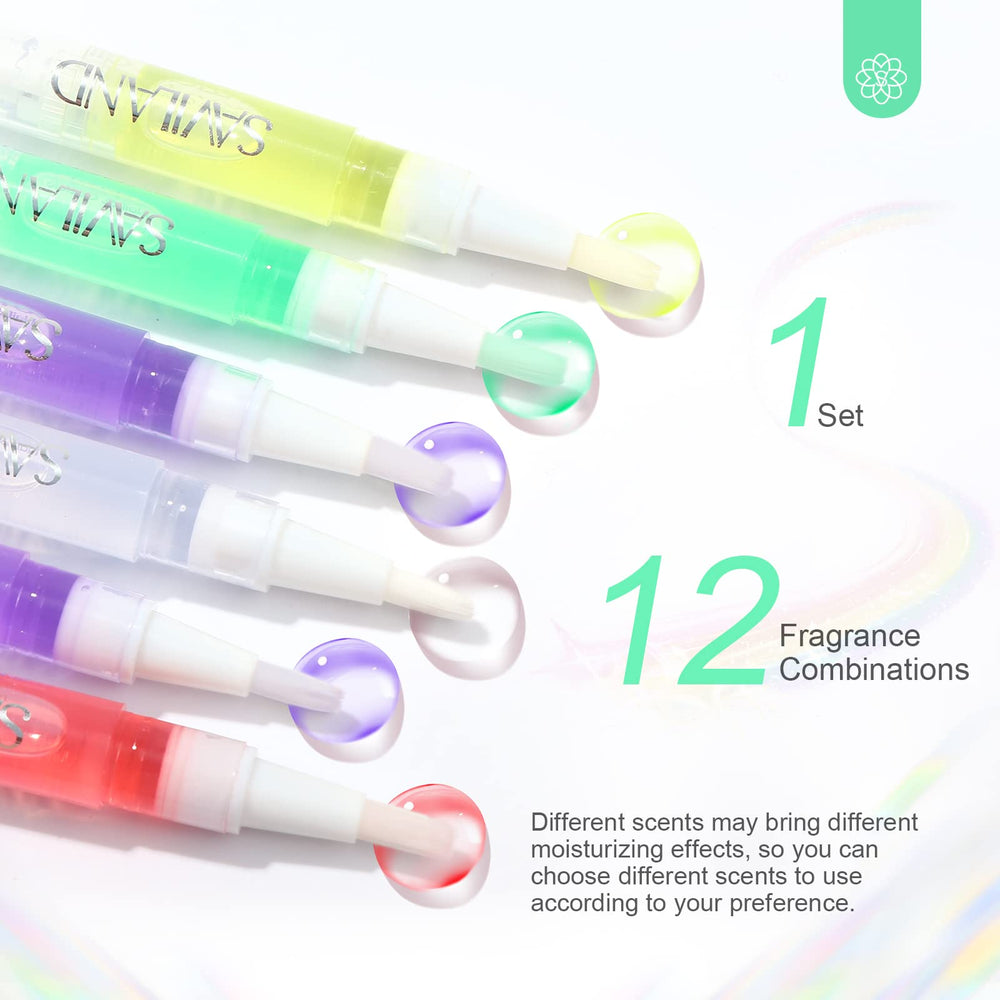 SAVILAND cuticle oil pen in travel case for easy transport.