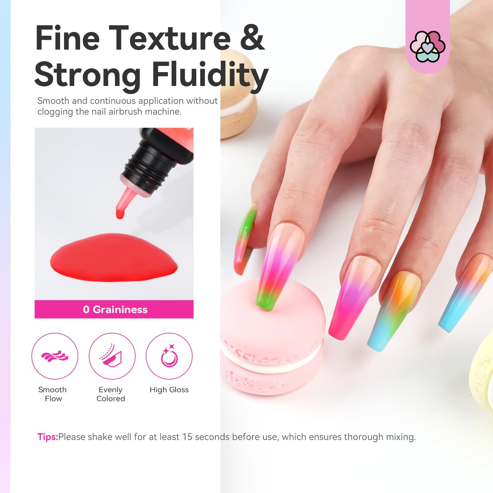 SAVILAND dilution-free application simplifies spray-on nail art