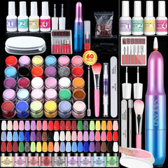 SAVILAND dip powder kit drill in use for efficient at-home manicures.