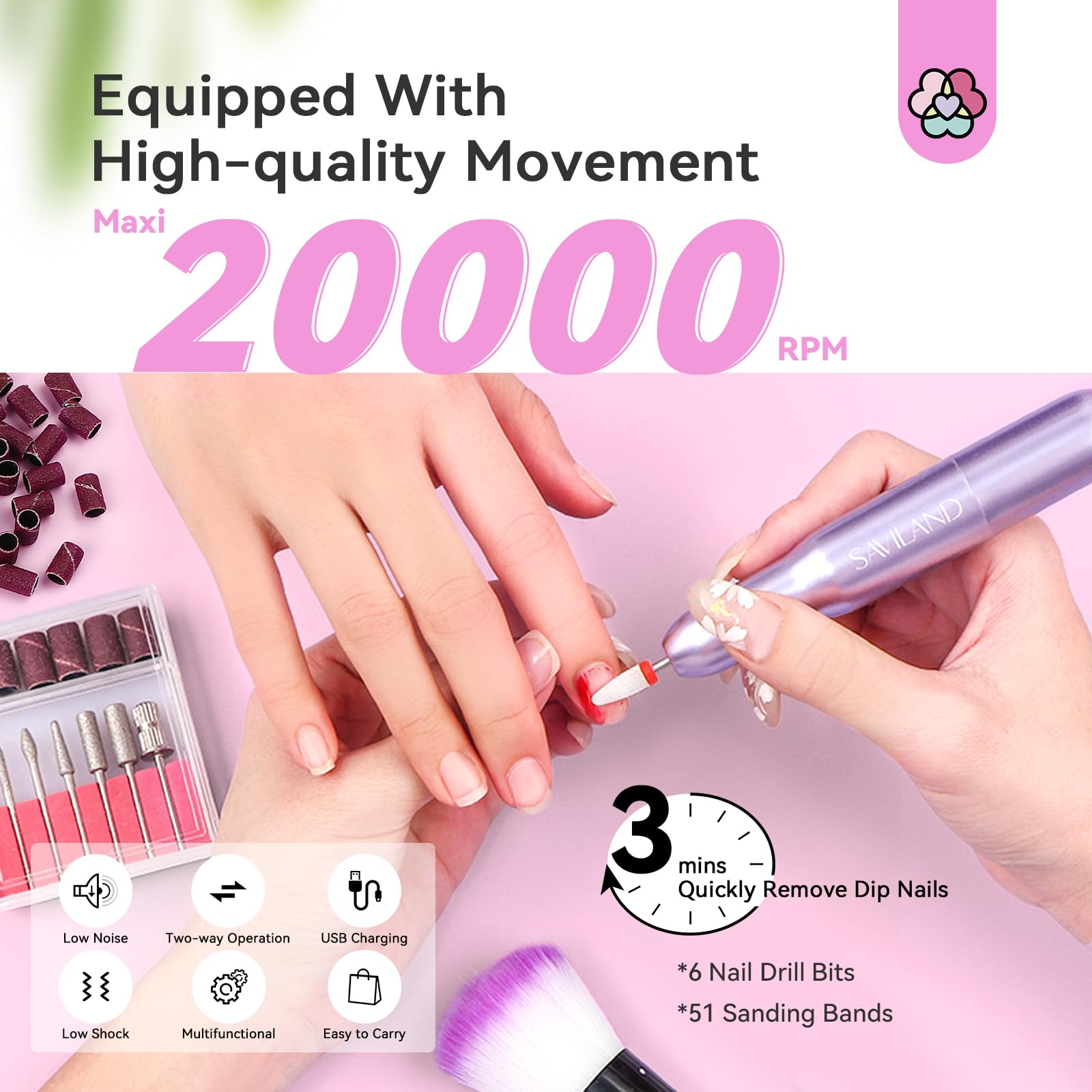 SAVILAND dip top coat seals color with glossy, long-lasting shine