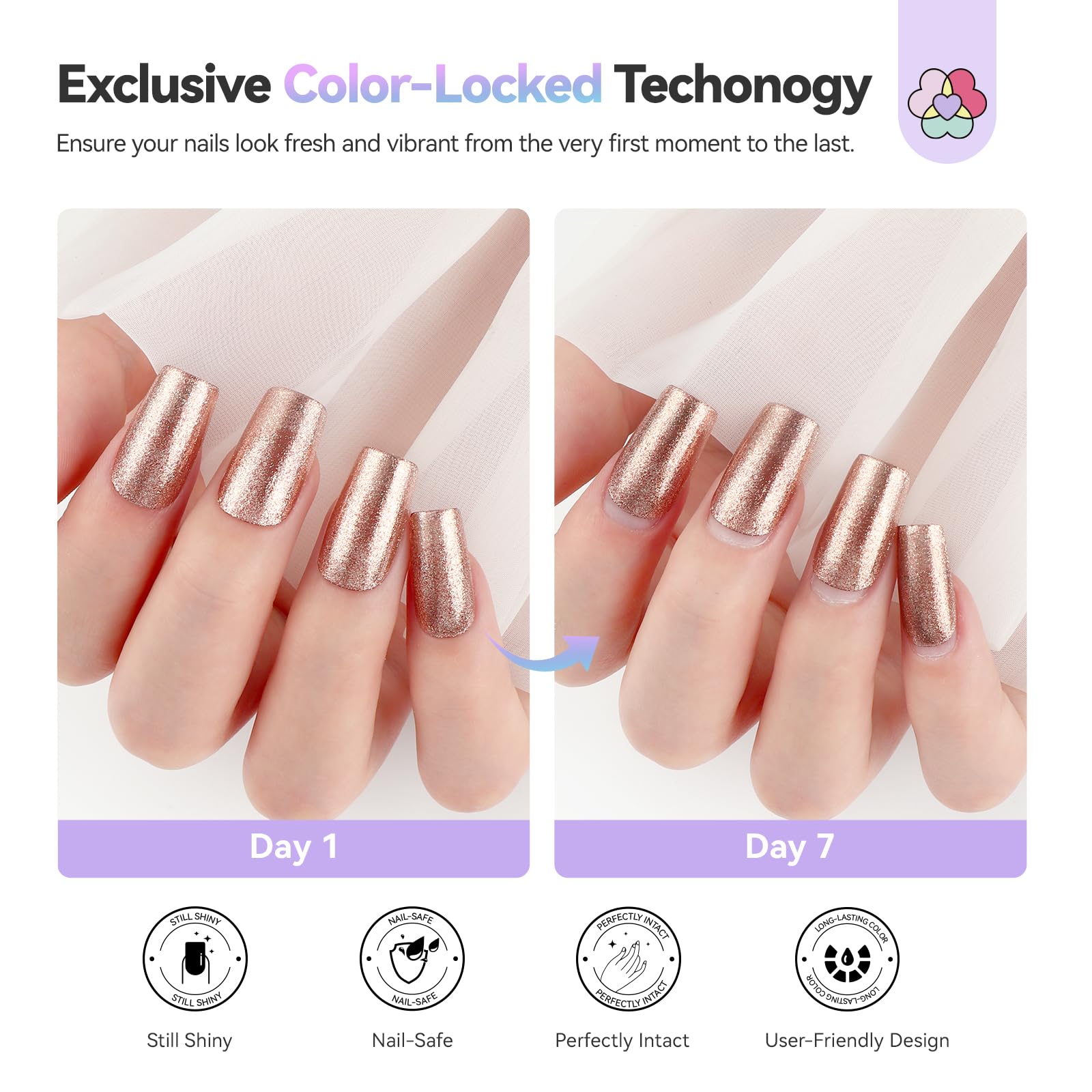 SAVILAND easy application and removal for at-home nails