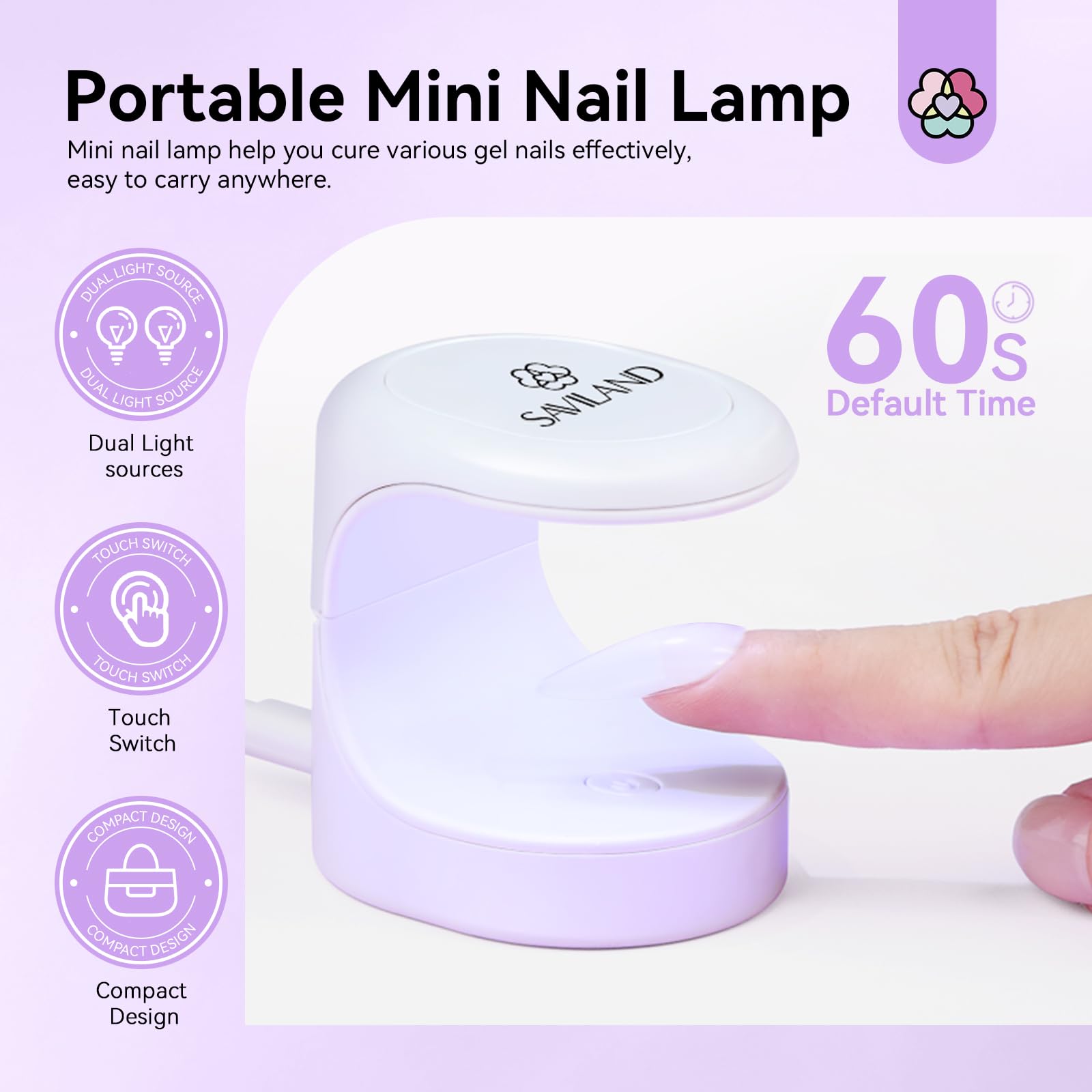 SAVILAND electric nail file with adjustable speed
