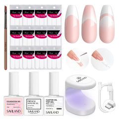 SAVILAND French manicure kit box for easy at-home nail art.