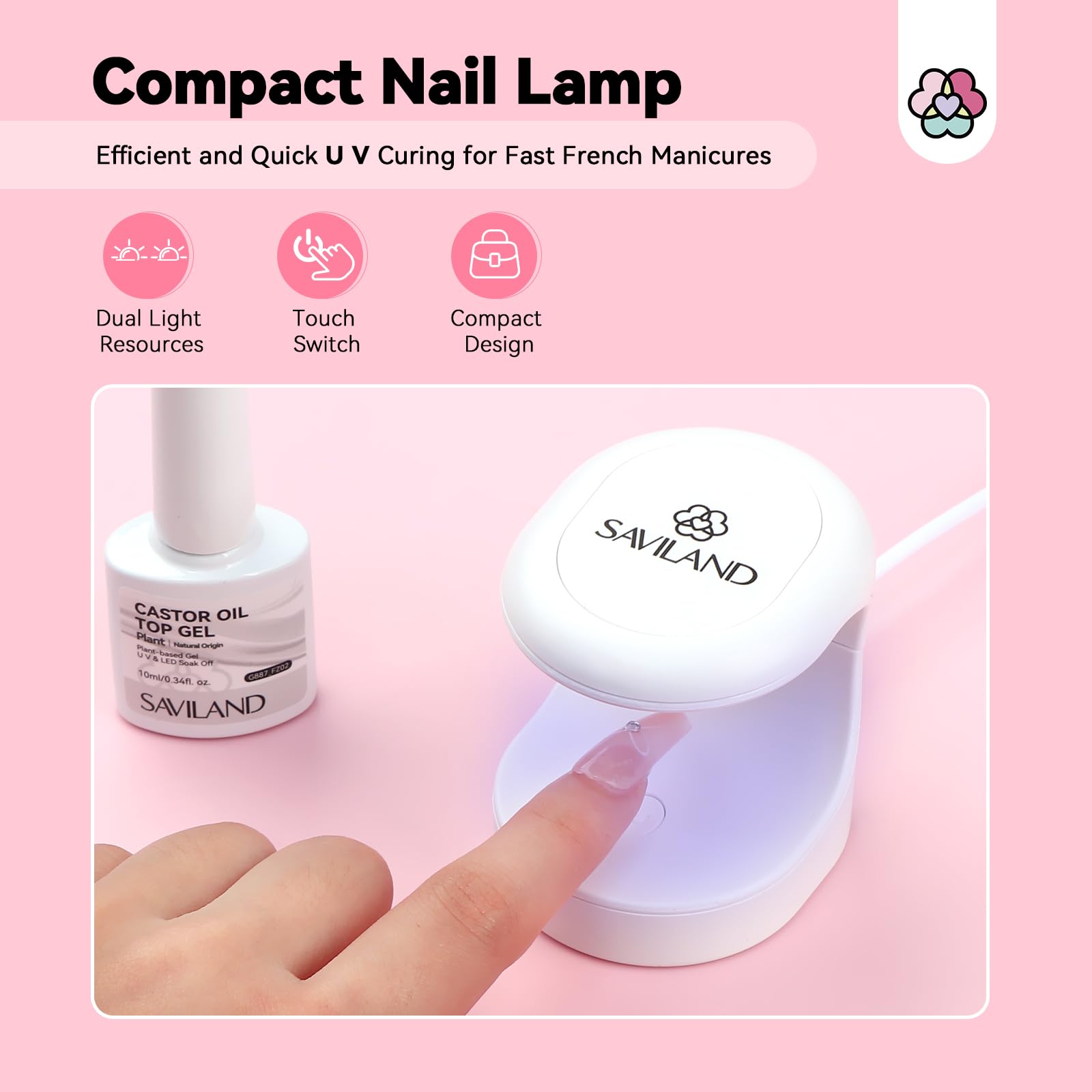 SAVILAND 432 guide stickers for quick French tips.
