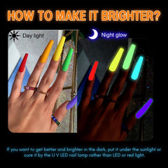 SAVILAND UV-light reveal demonstrates glow effects after curing
