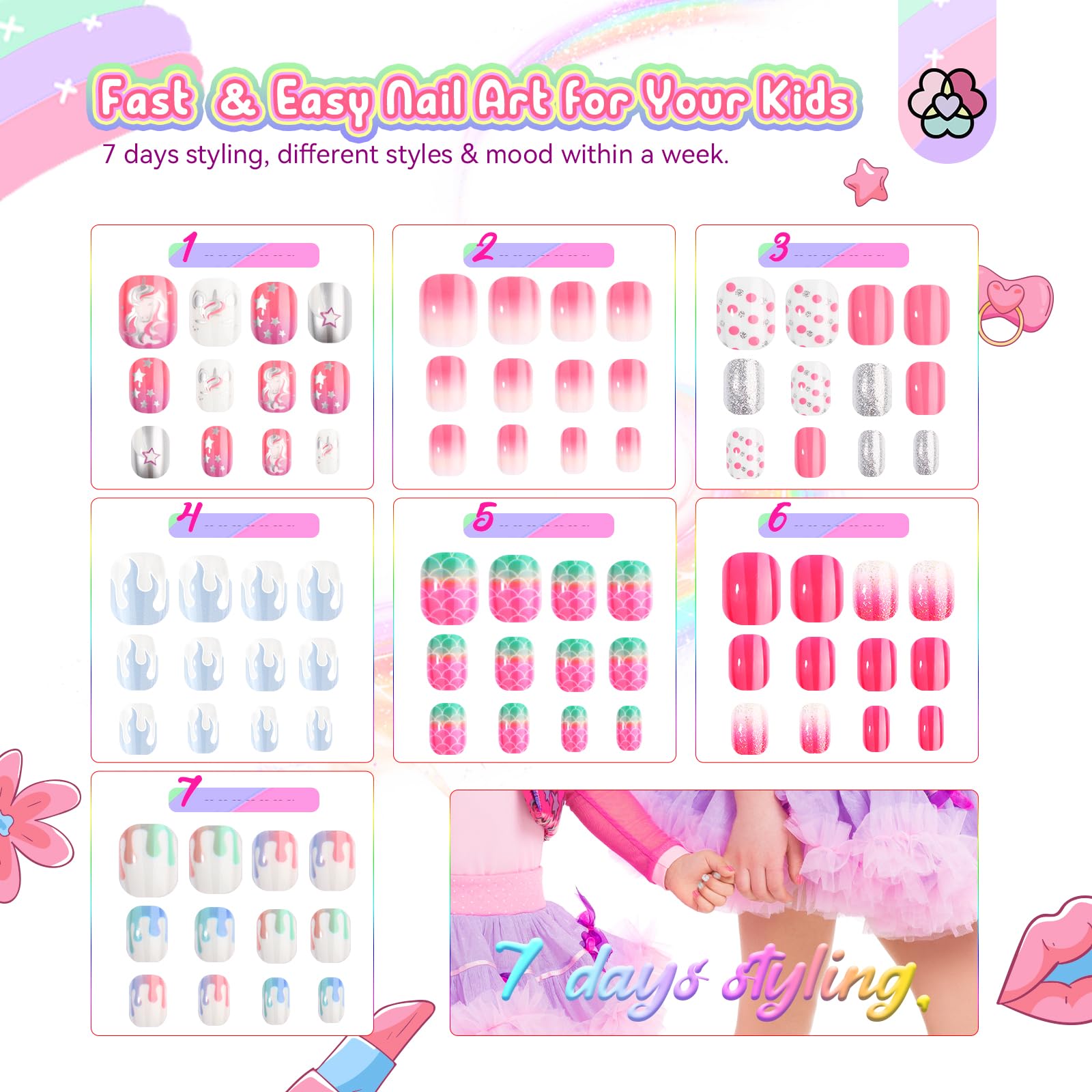 SAVILAND star-pattern nails suit festive outfits and events.