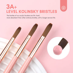 Saviland kolinsky bristle 10 size brush for smooth nail extensions