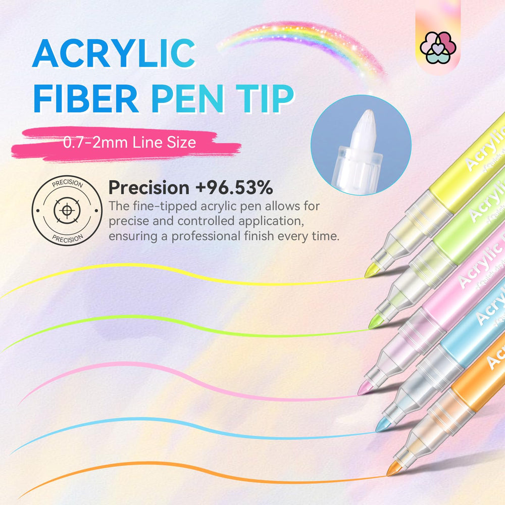 SAVILAND Nail Art Pens Set salon-quality finish demonstrates long-lasting color at home