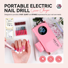 SAVILAND nail drill backclip for easy on-the-go portability