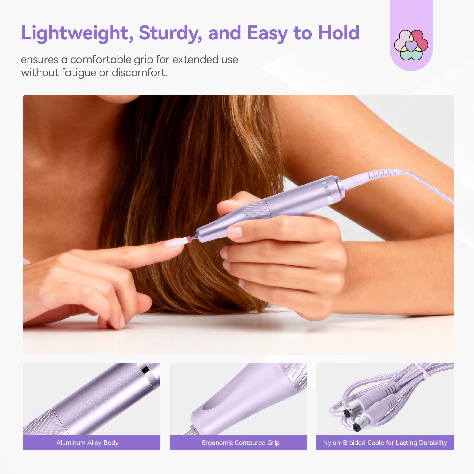 SAVILAND lightweight aluminum body reduces hand fatigue during lengthy work
