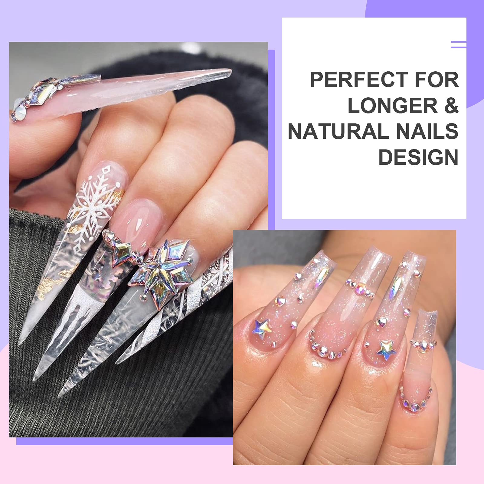 SAVILAND nail extension and repair illustration showing versatility