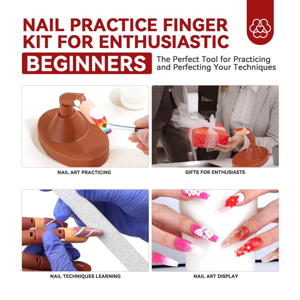 SAVILAND nail file and adhesive tabs kit supports quick setups during practice.