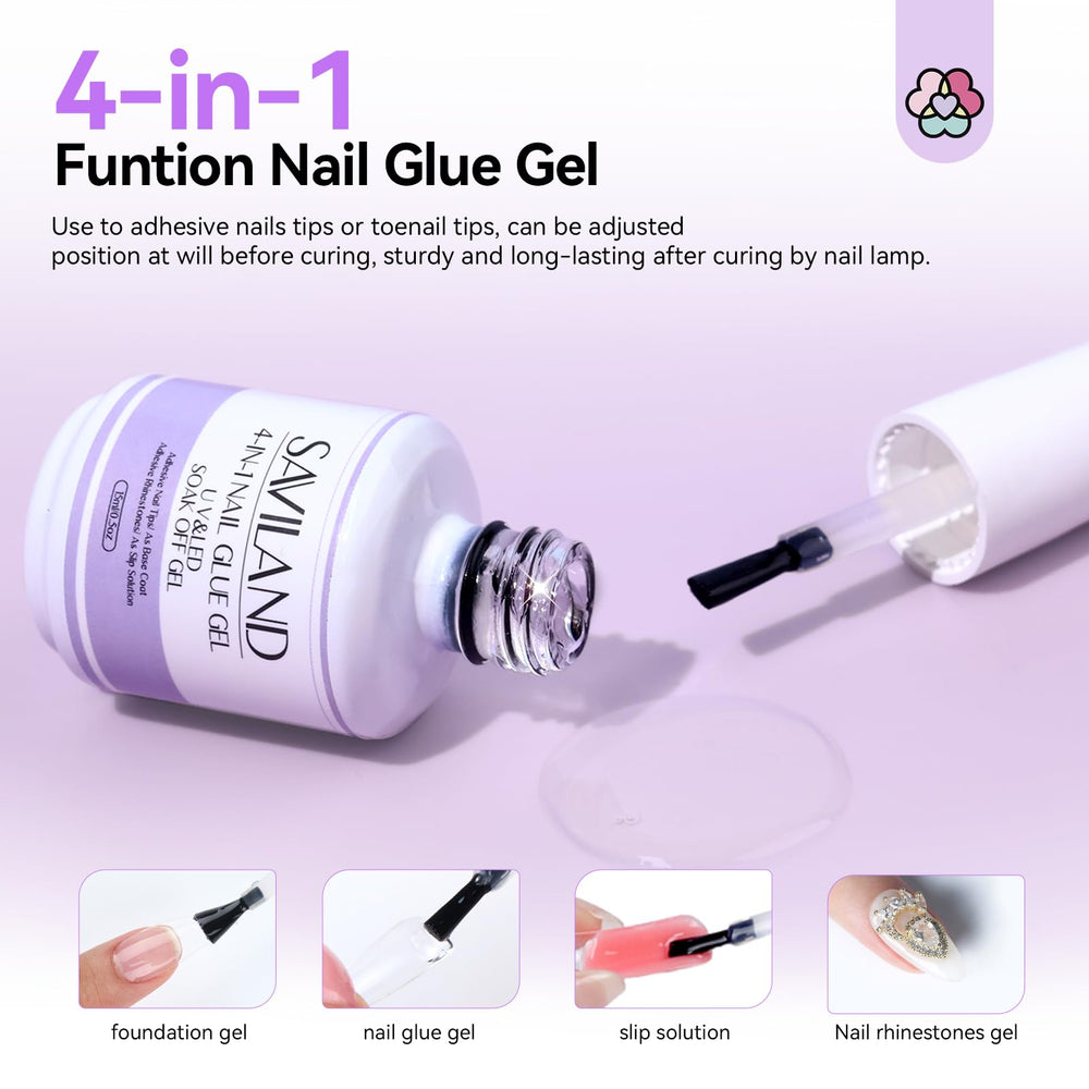 SAVILAND nail file and buffer simplify surface prep for better adhesion.