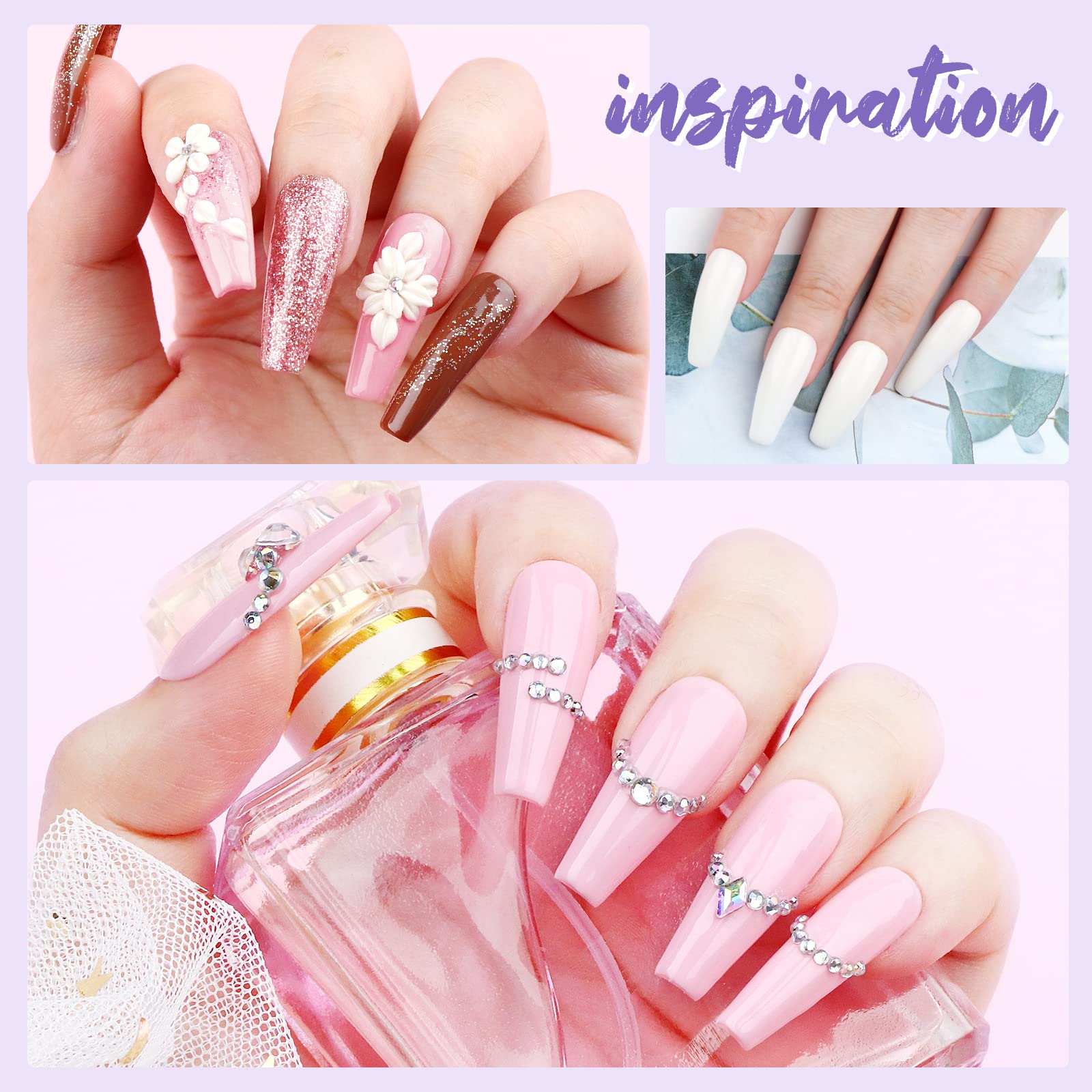 SAVILAND nail forms and false tips laid out for DIY extensions.