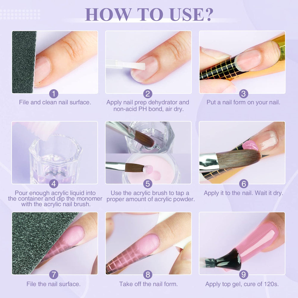SAVILAND nail forms and tools kit for beginners