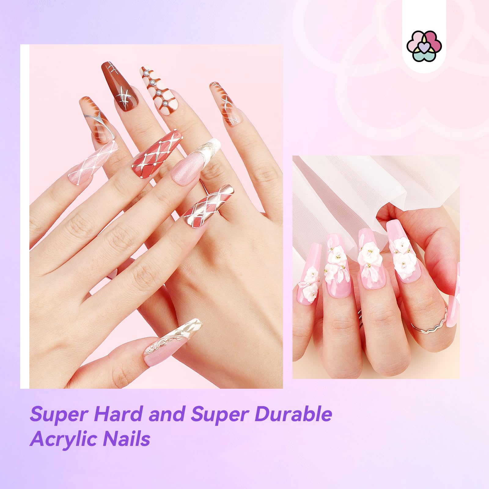 SAVILAND nail forms pack for secure shaping during acrylics.