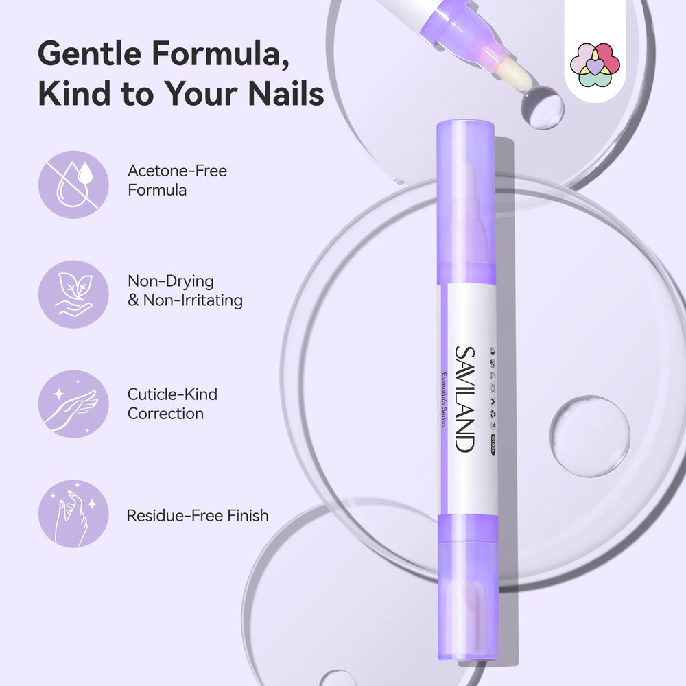 SAVILAND Nail Polish Corrector Pen on-the-go travel-ready design.