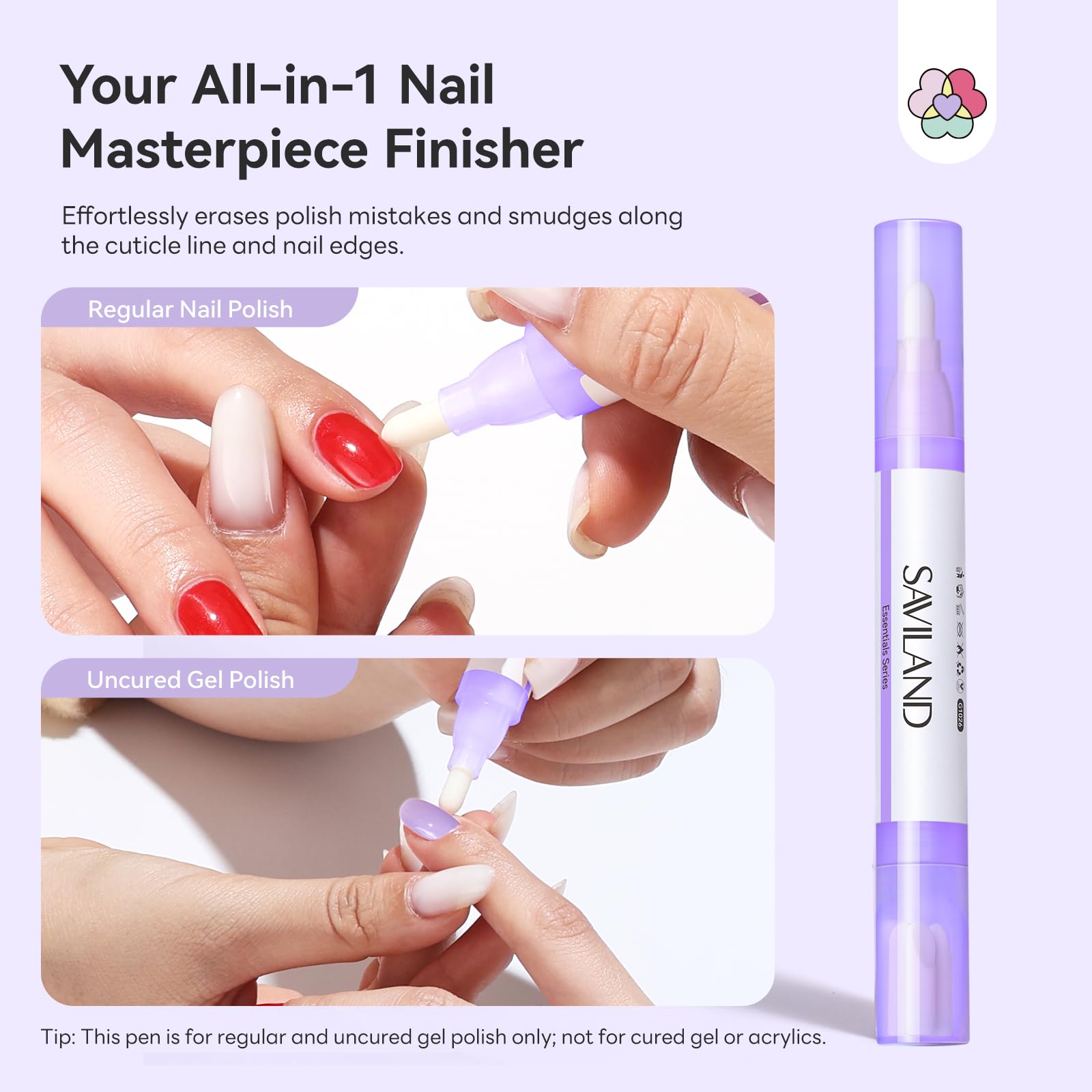 SAVILAND Corrector Pen shown with closed-case storage and cap.