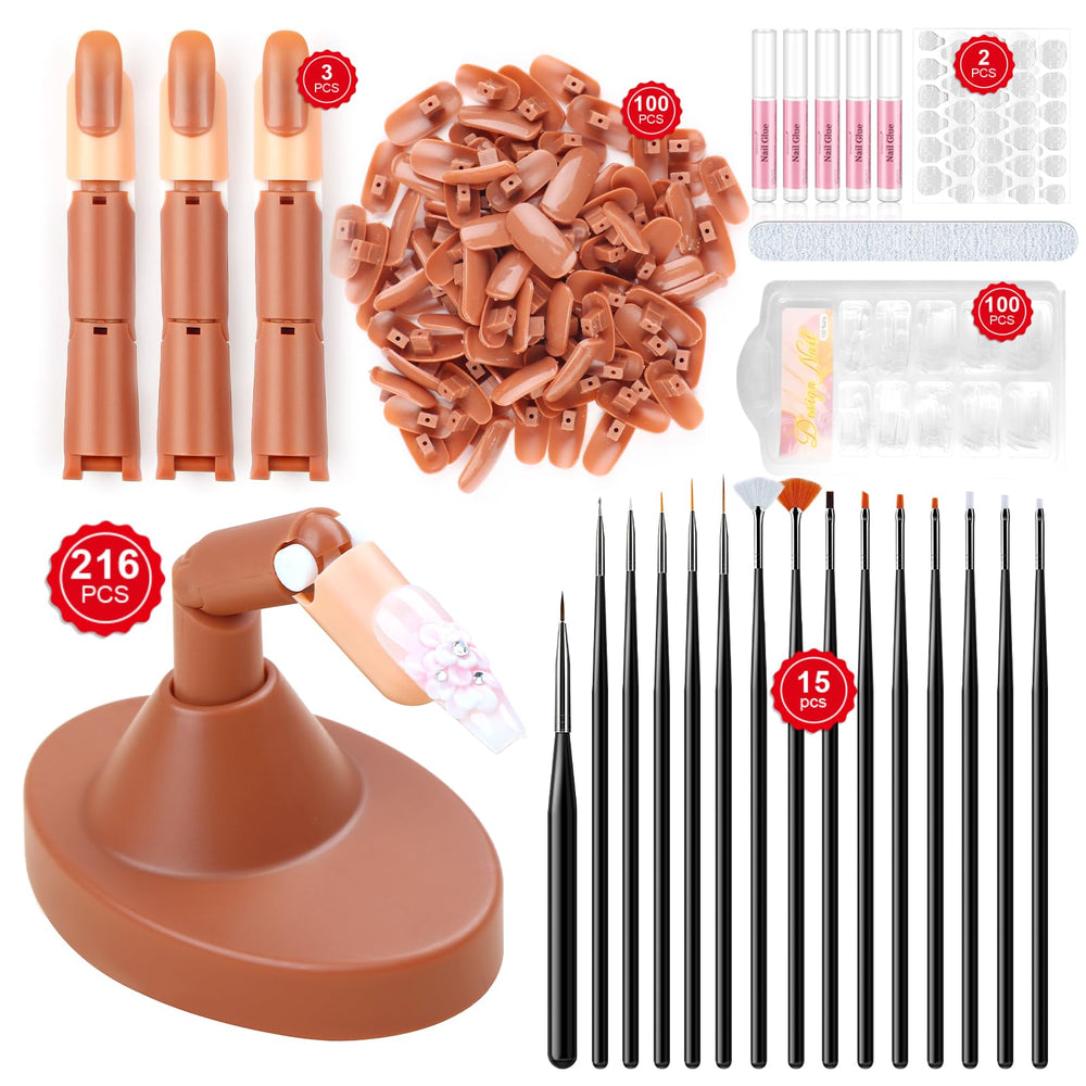 SAVILAND nail practice finger set helps you refine technique at home.