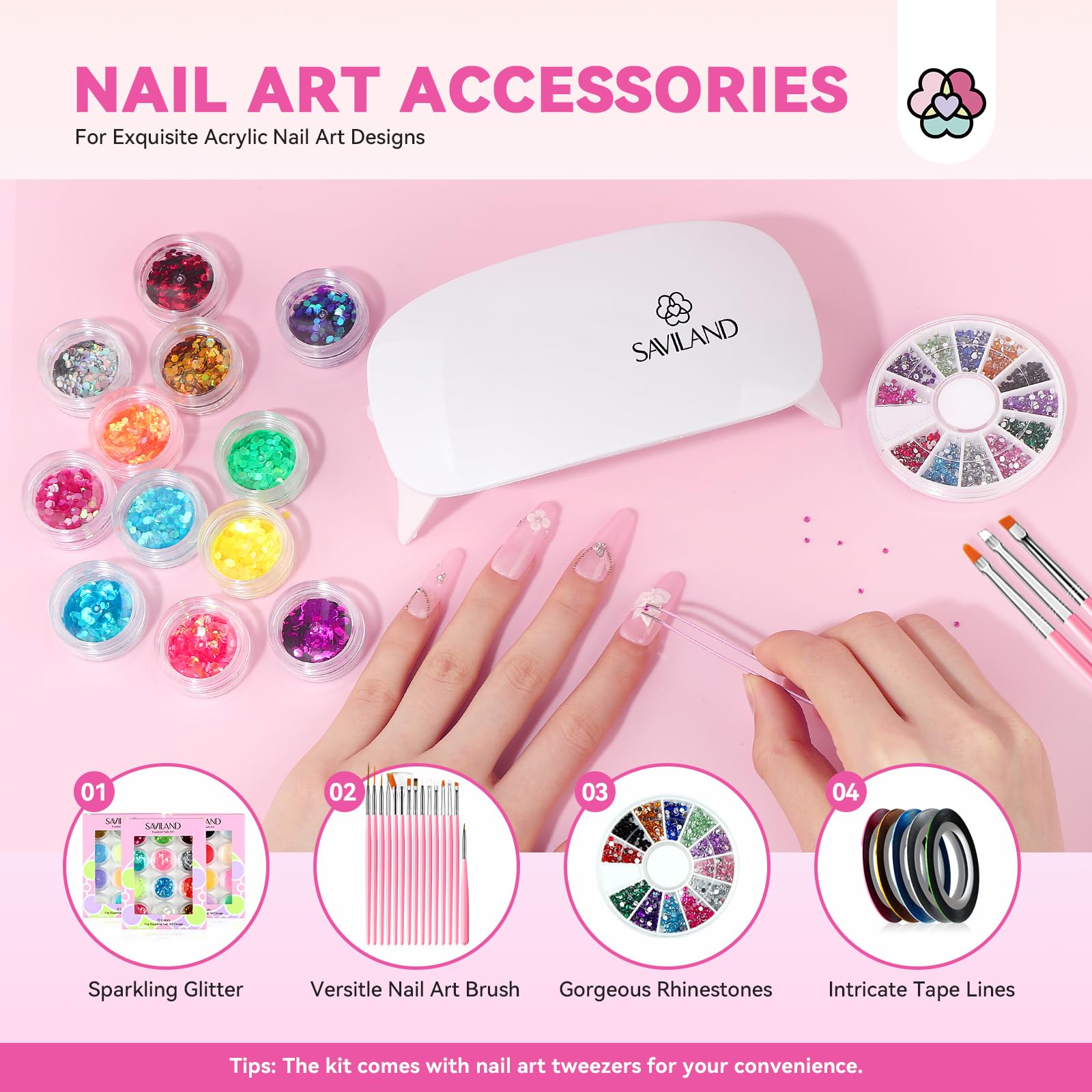 SAVILAND nail practice fingers for safe at-home practice and precision