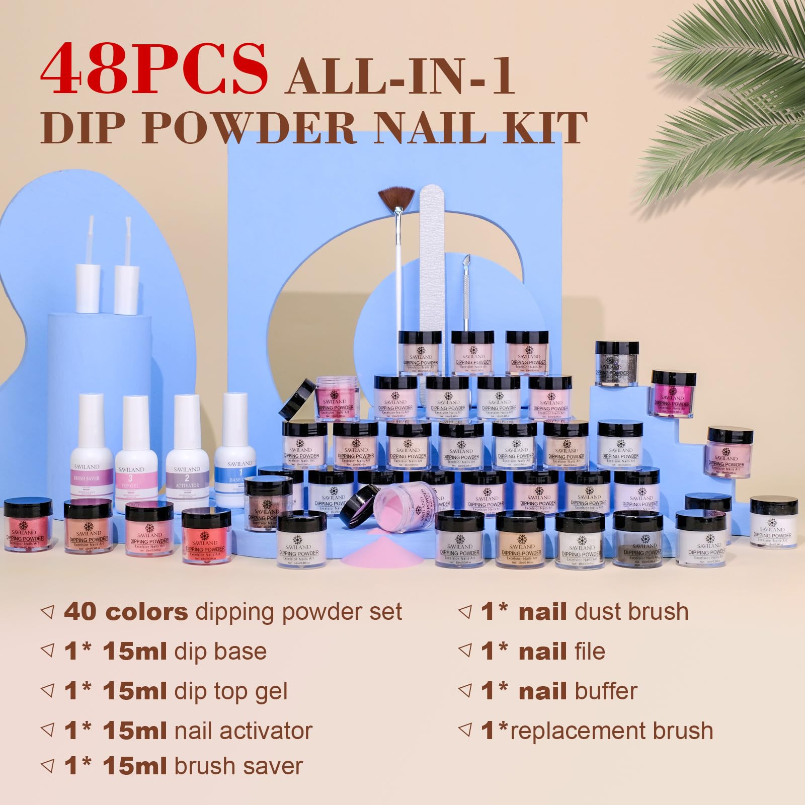 SAVILAND nail tools set for precise application and neat finishes.