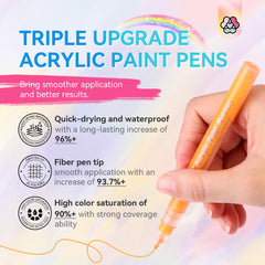 SAVILAND opaque pigment delivers solid, vivid strokes.