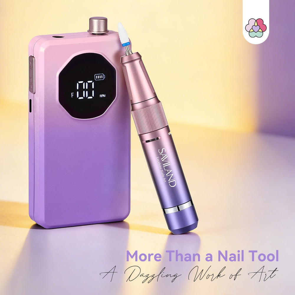 SAVILAND portable nail drill ideal for on-the-go manicures and pedicures