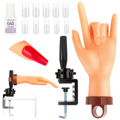 SAVILAND practice hand silicone nail art for realistic training and flexible positions