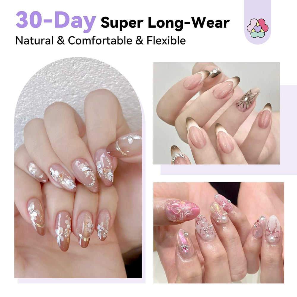 SAVILAND Pro Gel Nail Kit gel glue delivers strong adhesion and smooth application