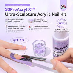 SAVILAND acrylic powder tub for strong, even nail sets.
