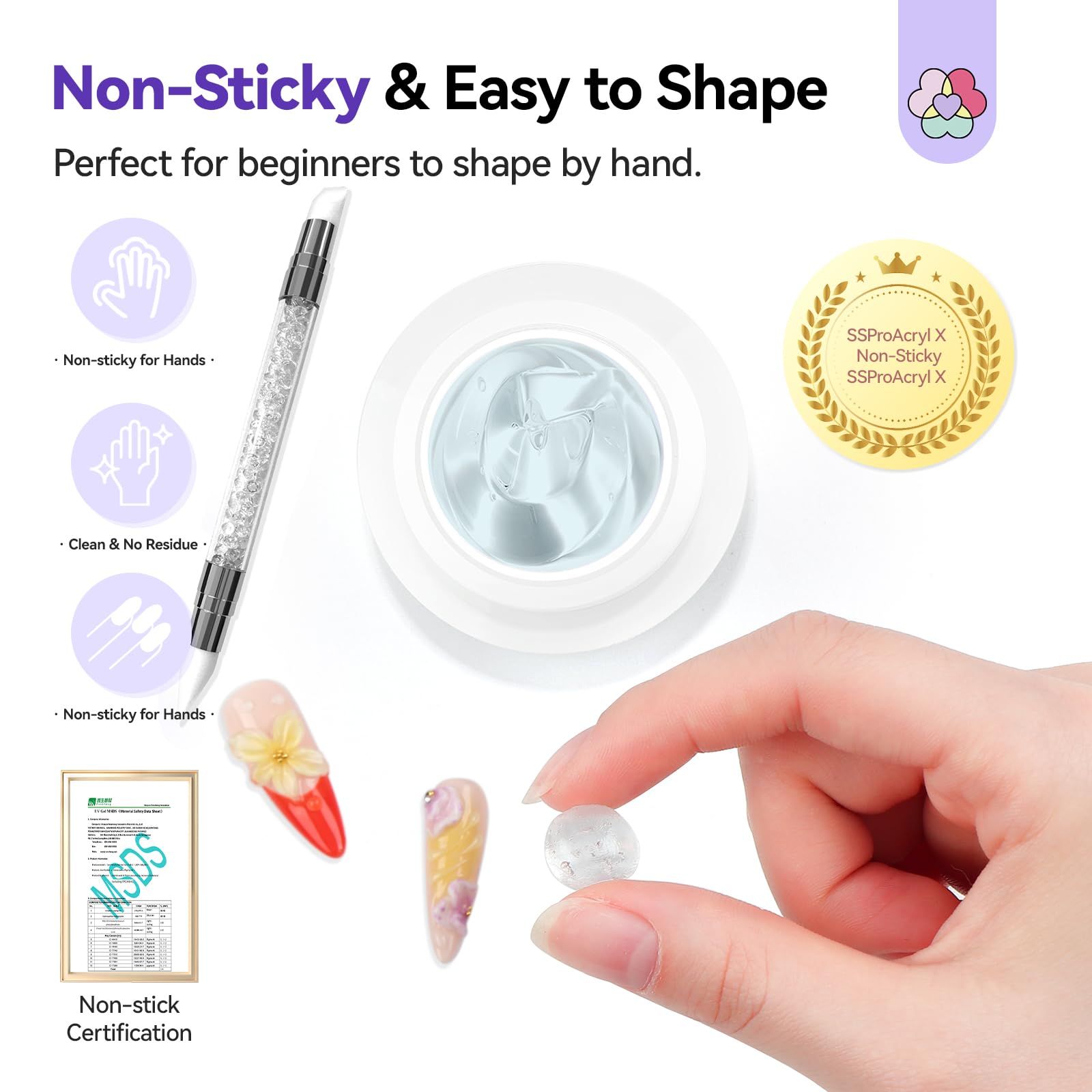 SAVILAND Pro Solid Builder 3D nail art sculpting pen for intricate designs.