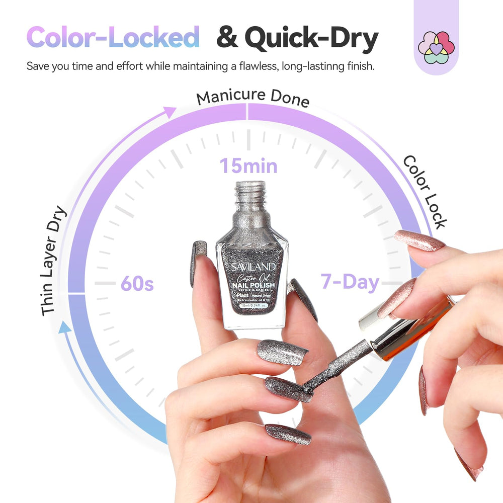 SAVILAND quick-dry nail polish drying quickly for fast layering