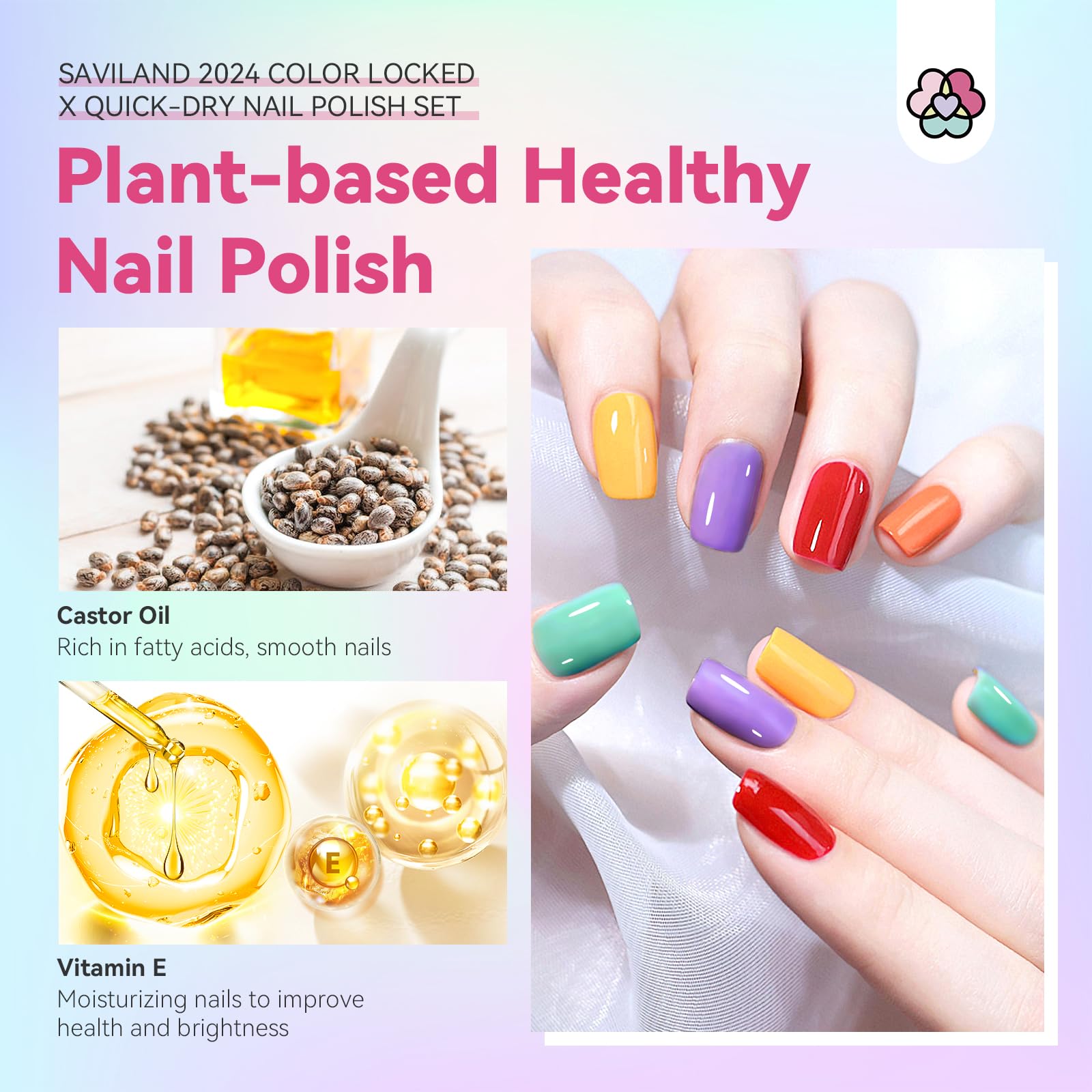 SAVILAND base-top coat for lasting base and shine