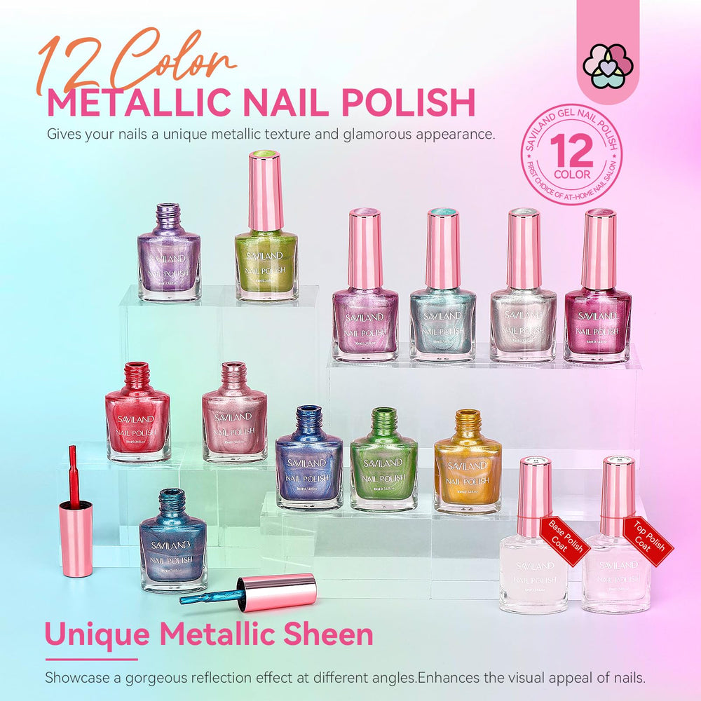 SAVILAND nail polish remover-friendly formula for simple cleanup.