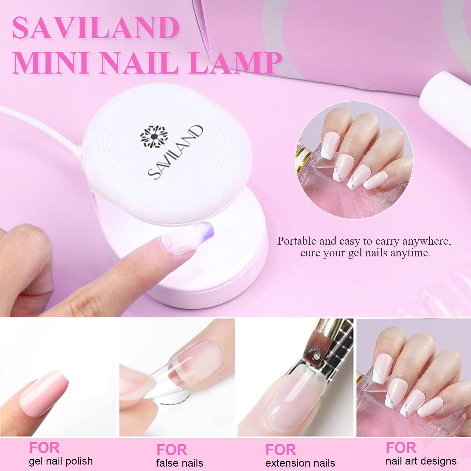 SAVILAND six-in-one nail glue gel for versatile nail art use