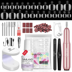 SAVILAND toe nail tips 500 pcs ready for quick at-home nail art prep.