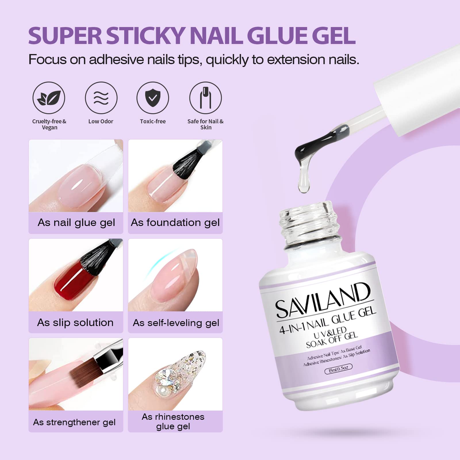 SAVILAND u-shape nail clipper trims skin and nails with precision