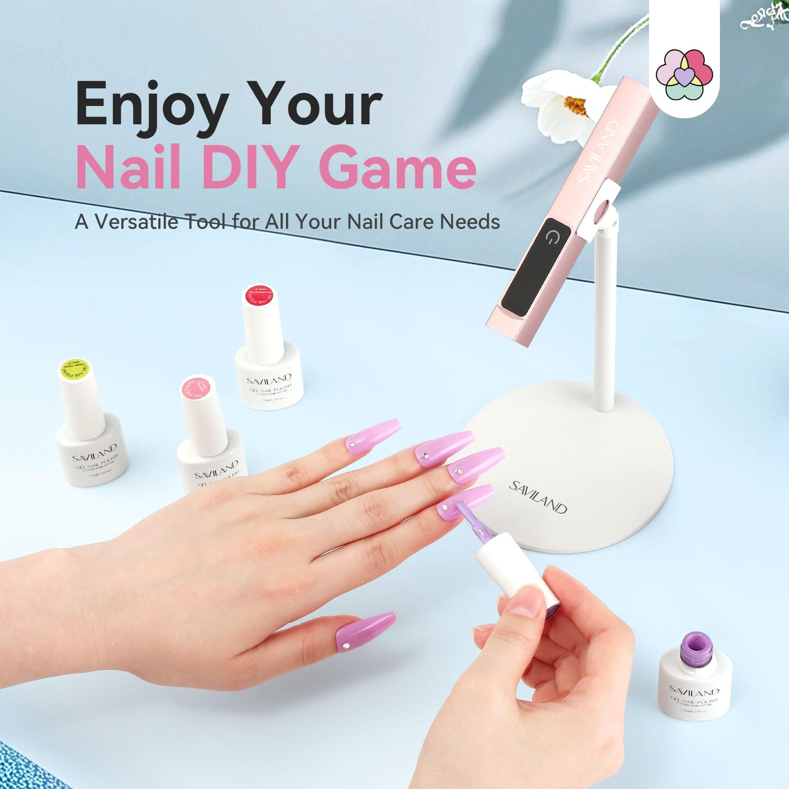 SAVILAND UV Light supports home nail care with salon-grade power.