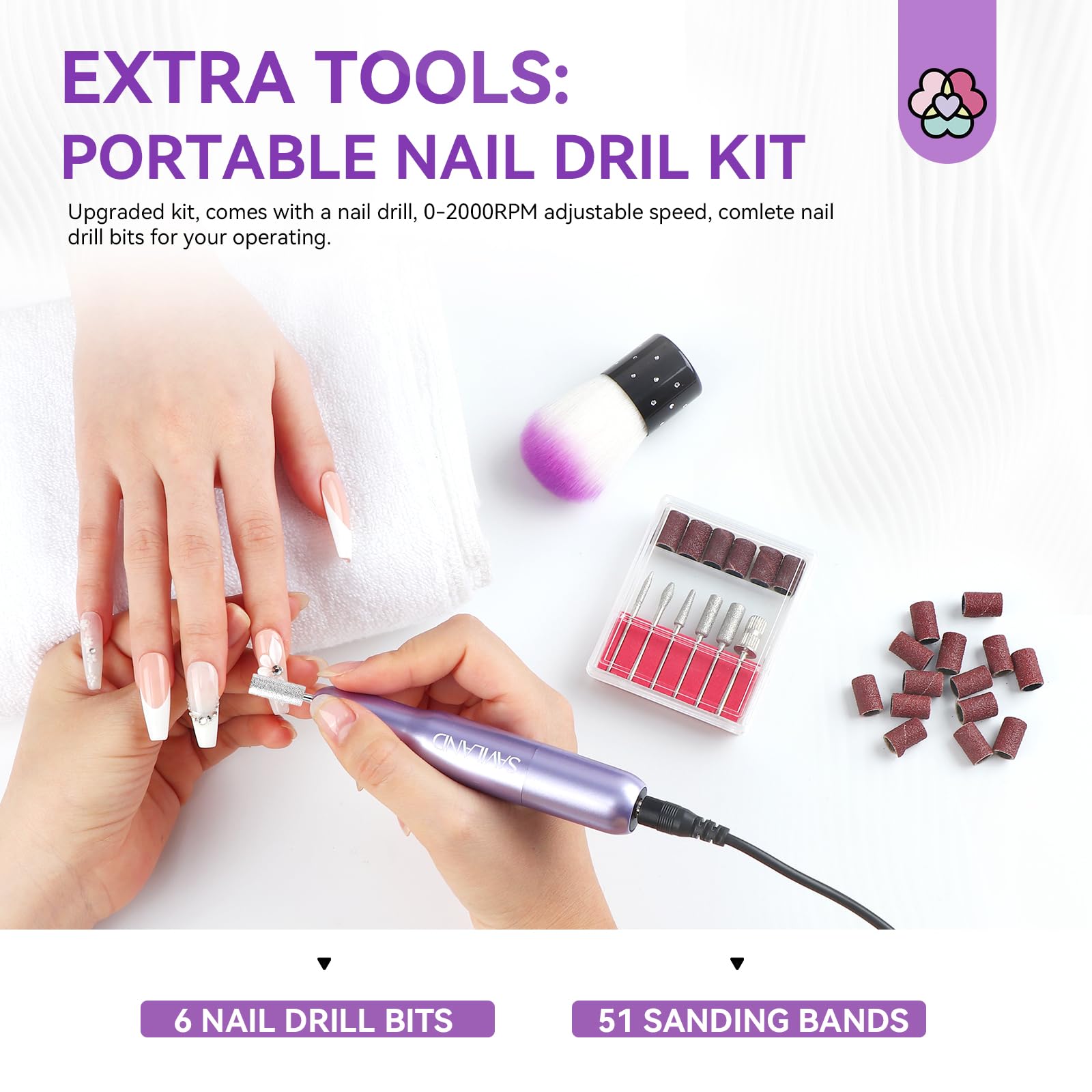 SAVILAND vitamins E and B5 with keratin-infused gel supports healthy-looking nails