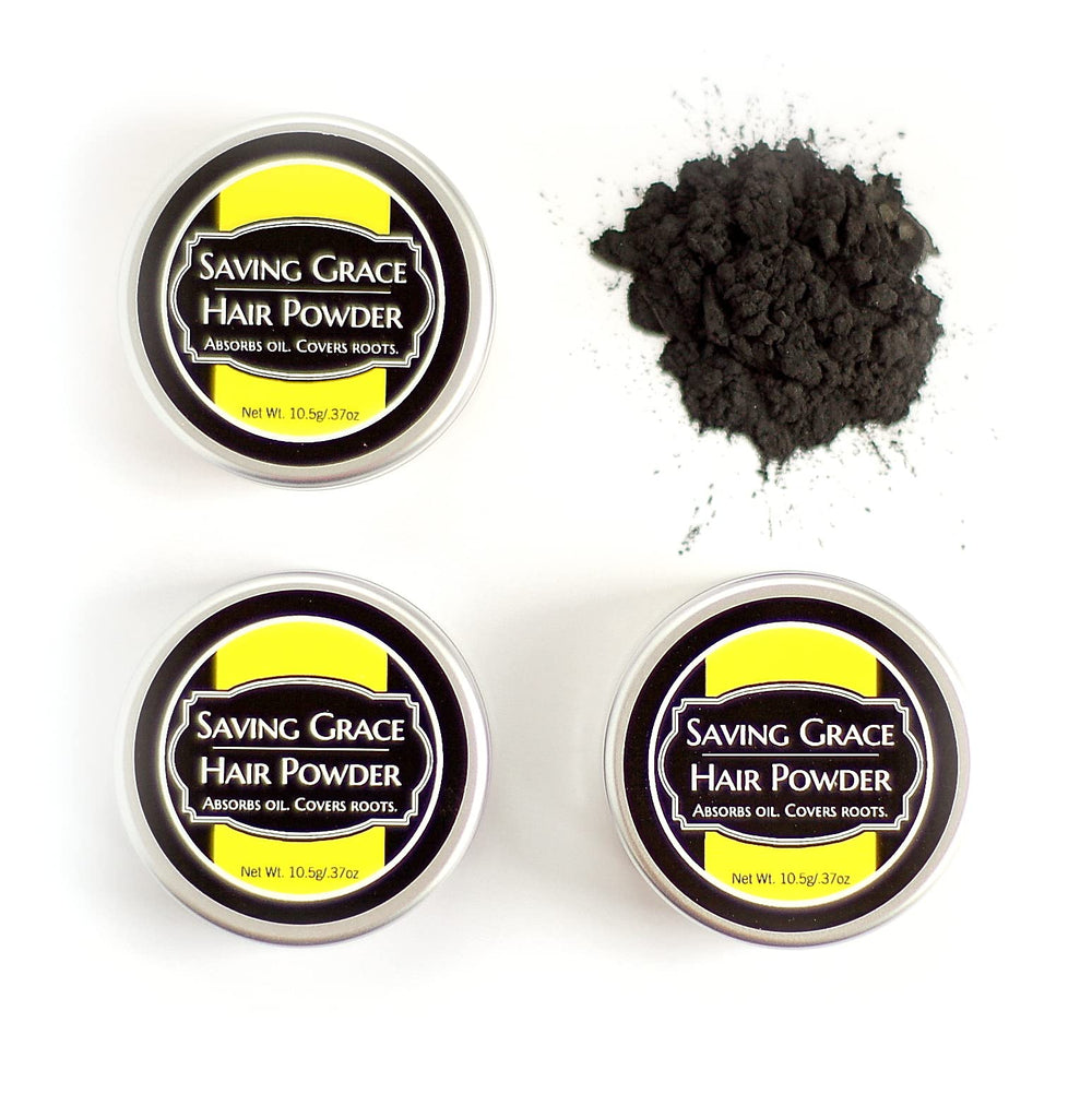 Saving Grace Hair Powder uses fragrance-free mineral formula to cover roots gently.
