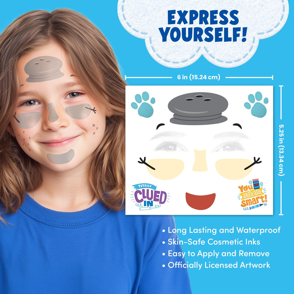 Savvi Blues Clues tattoos are easy to apply and remove for quick costume changes