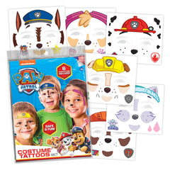 Savvi Paw Patrol Chase tattoo on arm, easy Halloween costume accessory for kids.