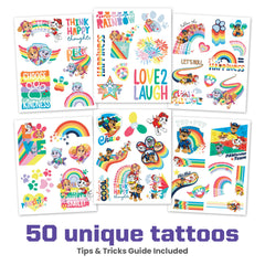 Sky tattoo on arm from Savvi Paw Patrol designs for quick, mess-free playtime.
