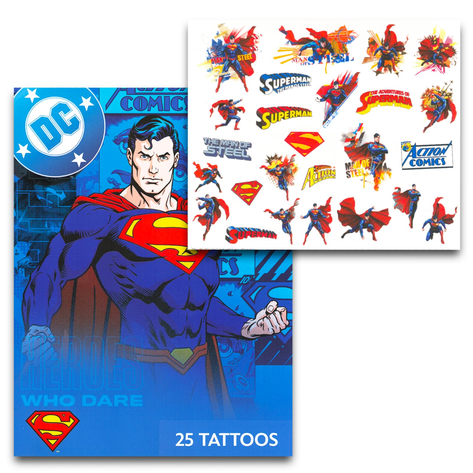 Savvi Avengers temporary tattoo design for party favors and play.