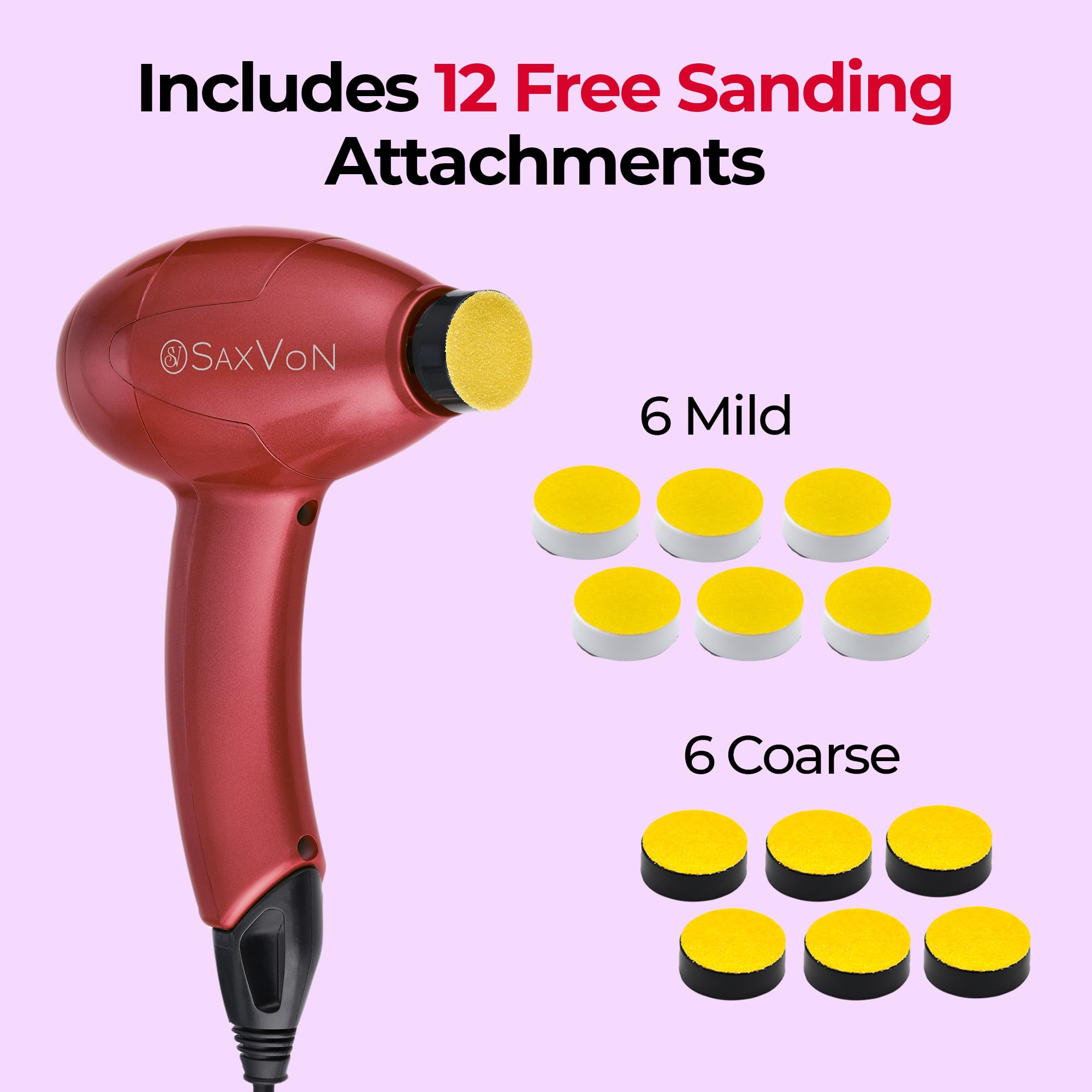 SaxVon device shows no assembly or charging, ready to plug in.