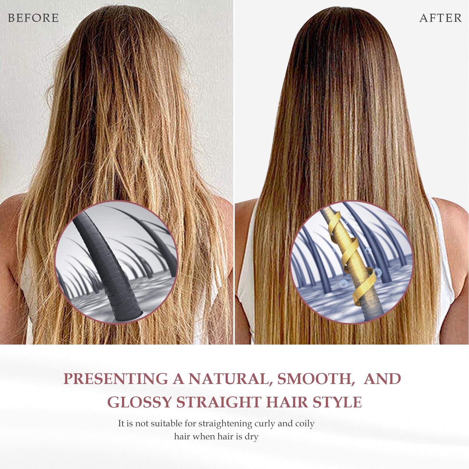 SAZIKA Easy-clip attachment secures firmly for comfortable styling.