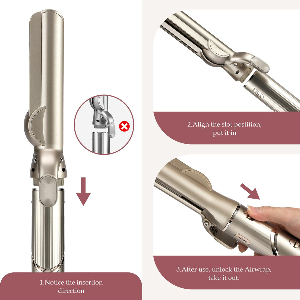 SAZIKA One-step dry with FlexStyle attachment for damp hair.